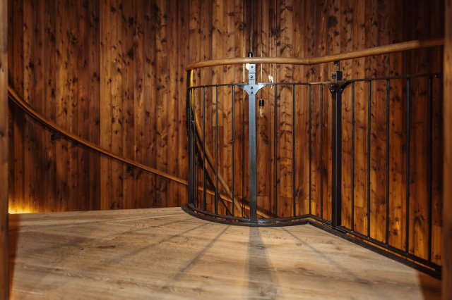 Anerkennungspreis Porschemuseum Verschubpodest Spindeltreppe
